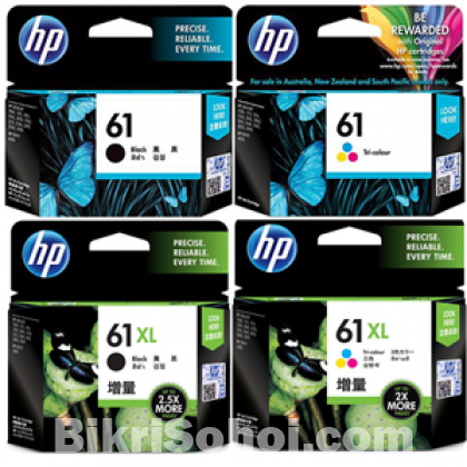 HP 61 BLACK & COLOR INK CARTRIDGE Set FOR HP 1000 1050